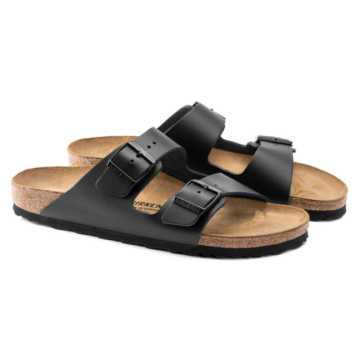 BIRKENSTOCK CIABATTA ARIZONA 051193 PELLE NERA NARROW FIT