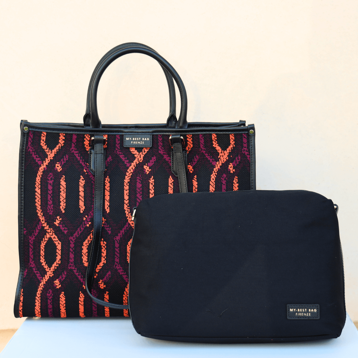 MY-BEST BAG BORSA 1010 ATENA FORTUNY MULTICOLOR ARANCIO