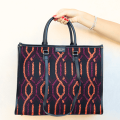 MY-BEST BAG BORSA 1010 ATENA FORTUNY MULTICOLOR ARANCIO