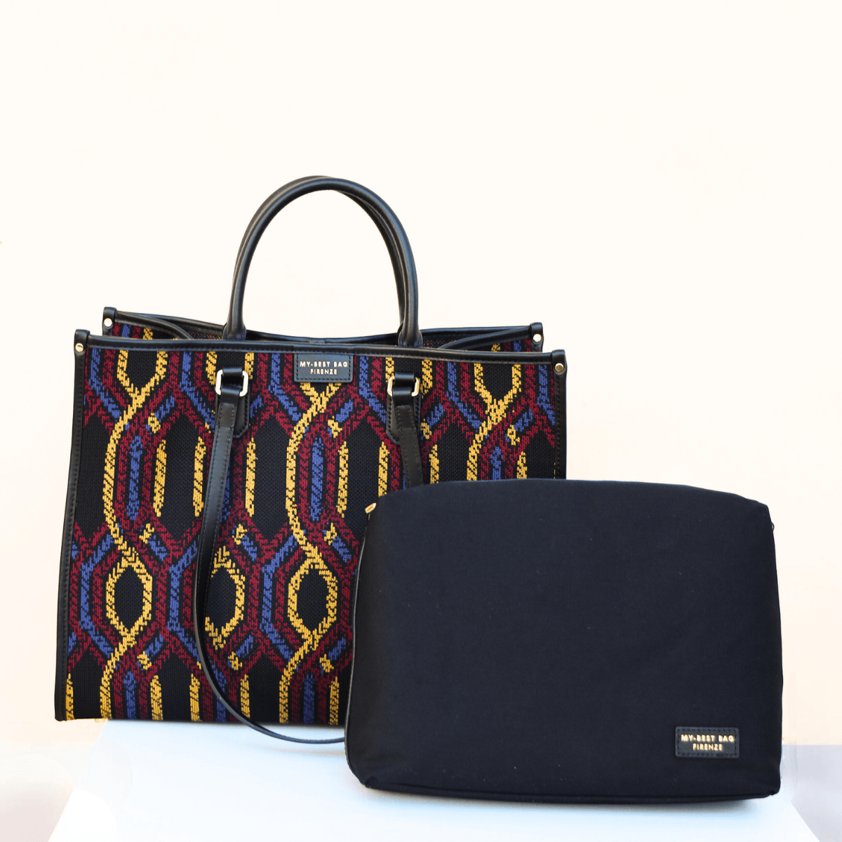MY-BEST BAG BORSA 1010 ATENA FORTUNY MULTICOLOR GIALLO