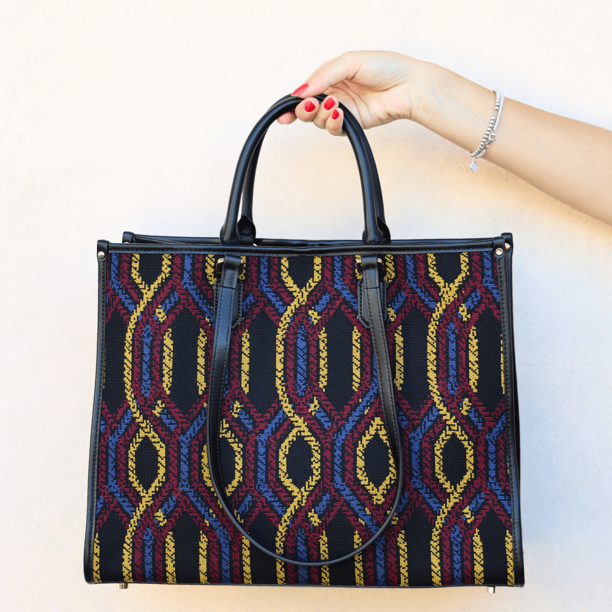 MY-BEST BAG BORSA 1010 ATENA FORTUNY MULTICOLOR GIALLO