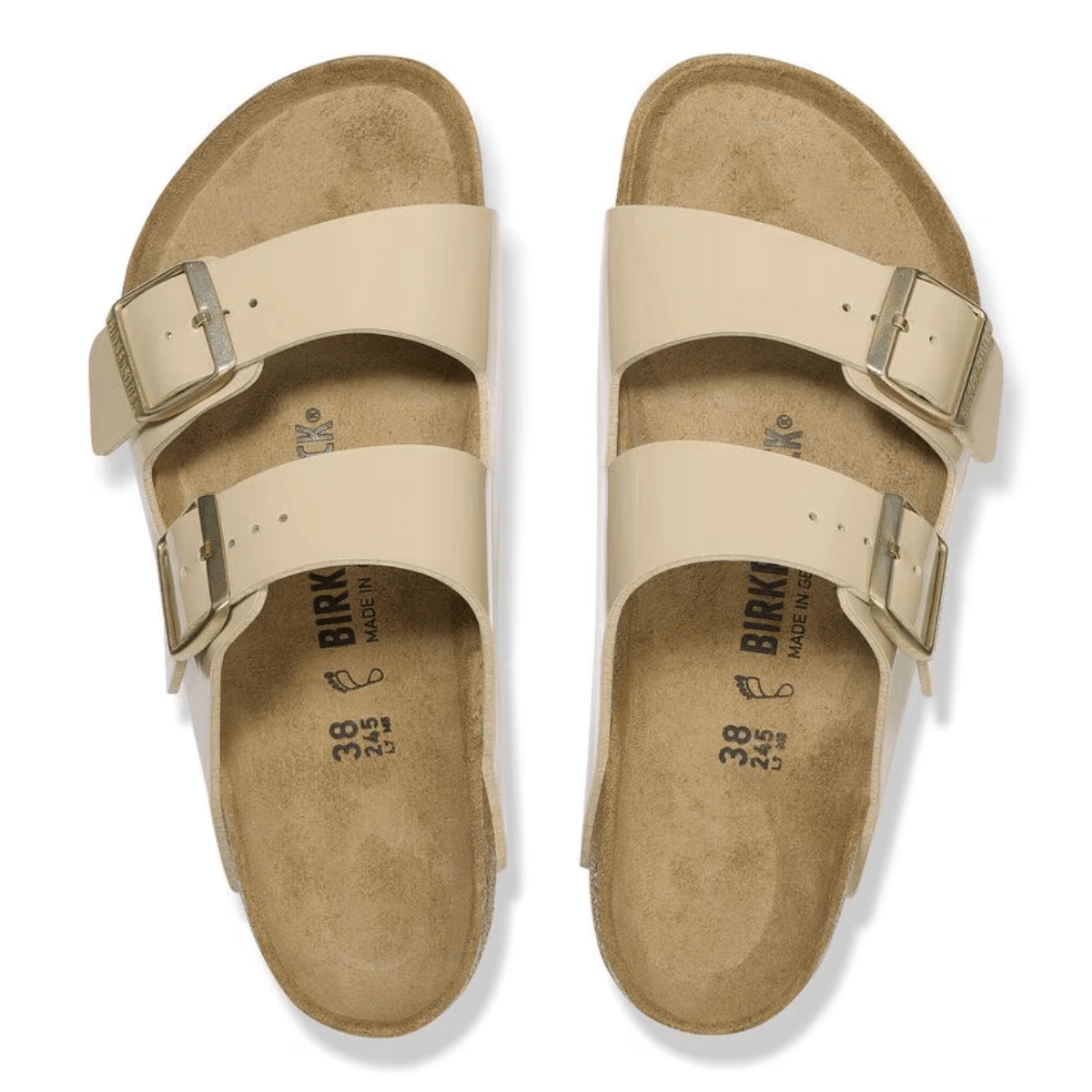 BIRKENSTOCK CIABATTA ARIZONA 1013070 PATENT SAND NARROW FIT