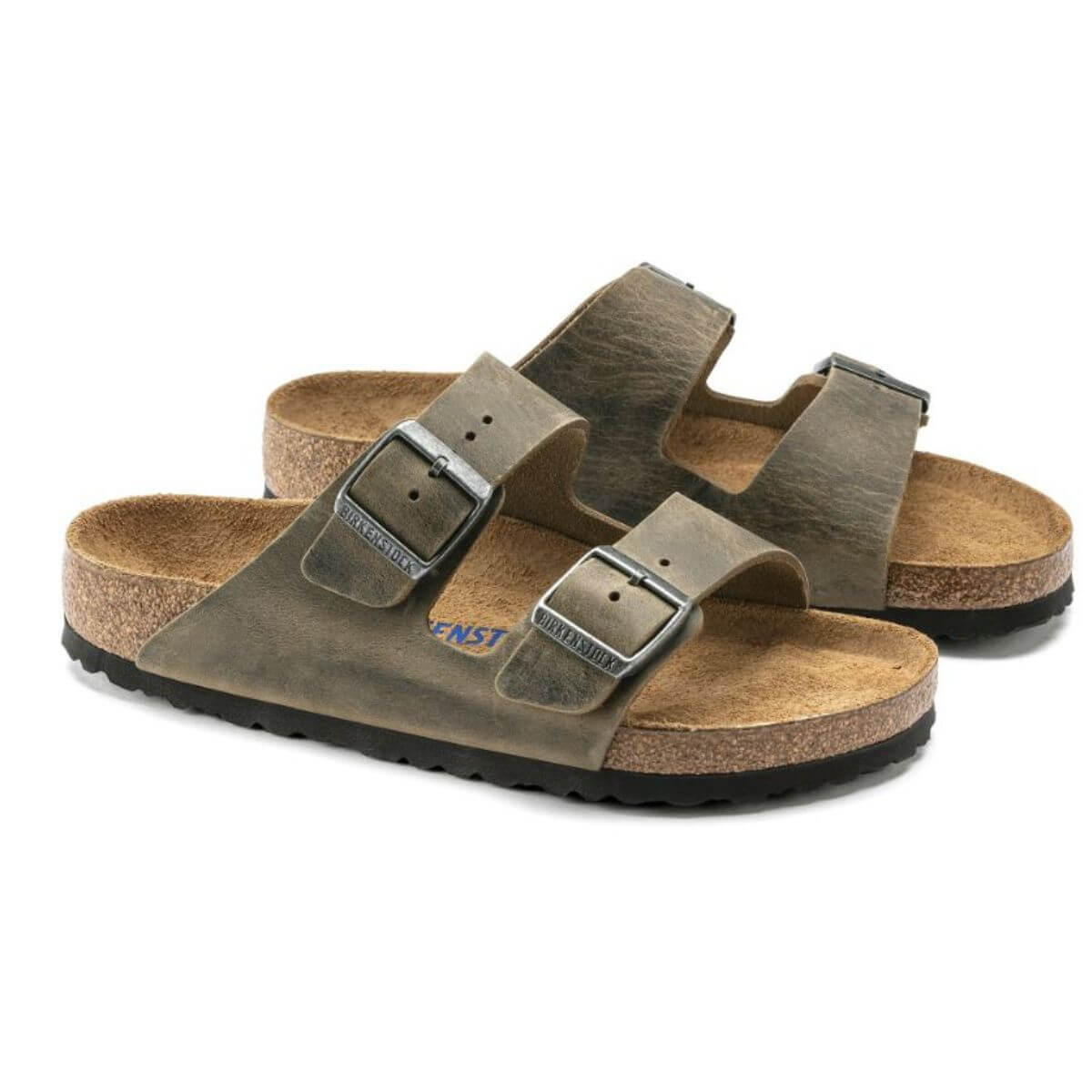 BIRKENSTOCK CIABATTA ARIZONA SOFT 1019377 FADED KHAKI NARROW FIT