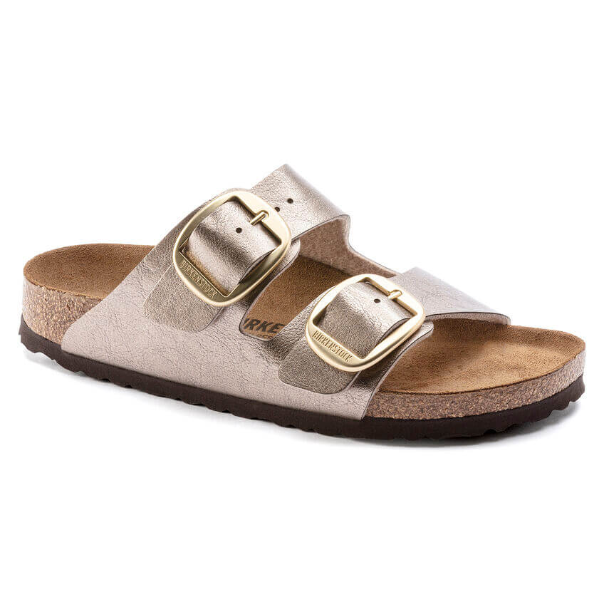 BIRKENSTOCK CIABATTA ARIZONA BIG BUCKLE 1020882 GRACEFUL TAUPE NARROW FIT