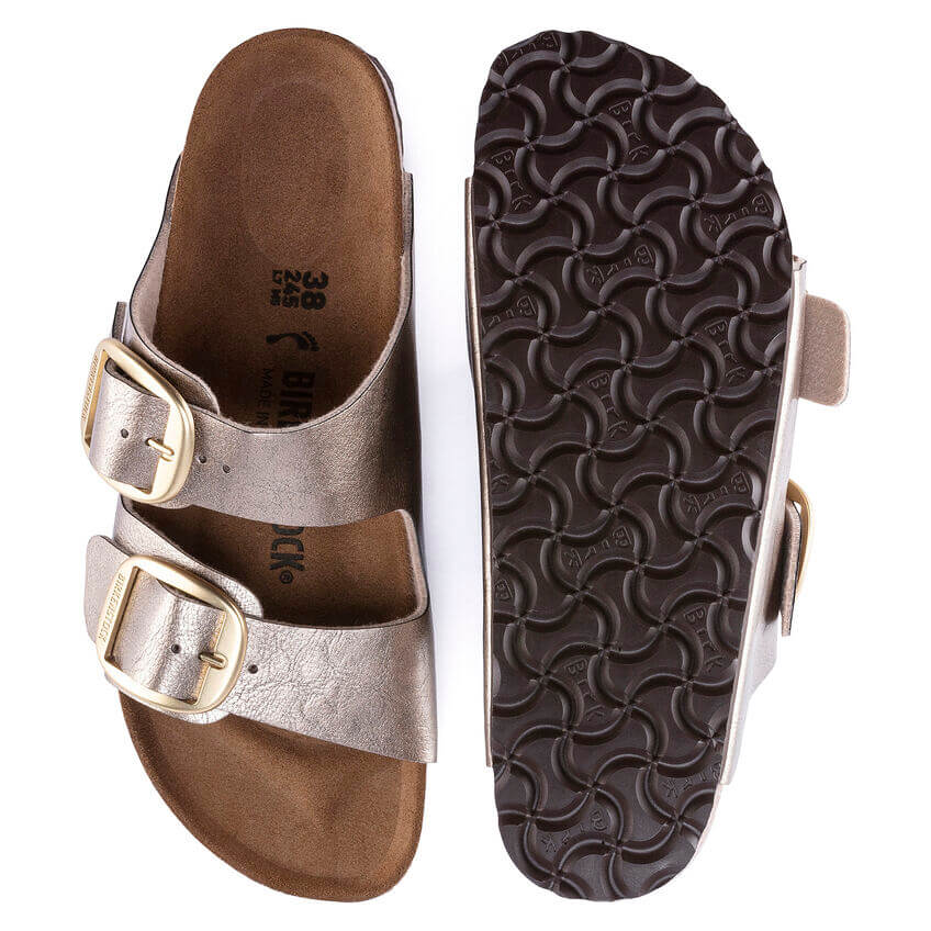 BIRKENSTOCK CIABATTA ARIZONA BIG BUCKLE 1020882 GRACEFUL TAUPE NARROW FIT