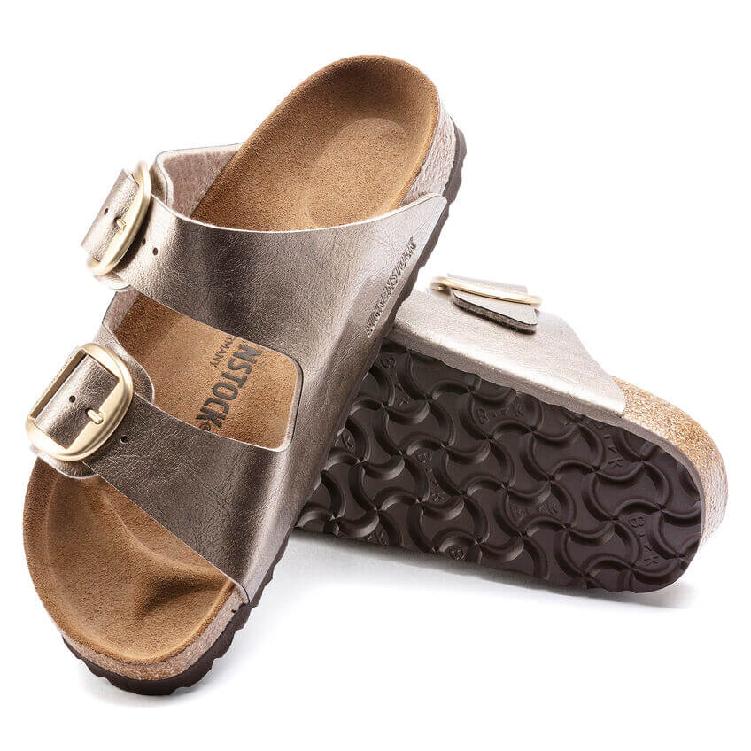 BIRKENSTOCK CIABATTA ARIZONA BIG BUCKLE 1020882 GRACEFUL TAUPE NARROW FIT