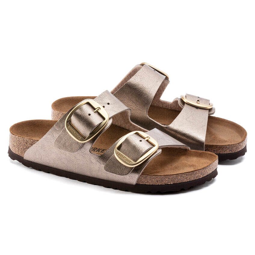 BIRKENSTOCK CIABATTA ARIZONA BIG BUCKLE 1020882 GRACEFUL TAUPE NARROW FIT