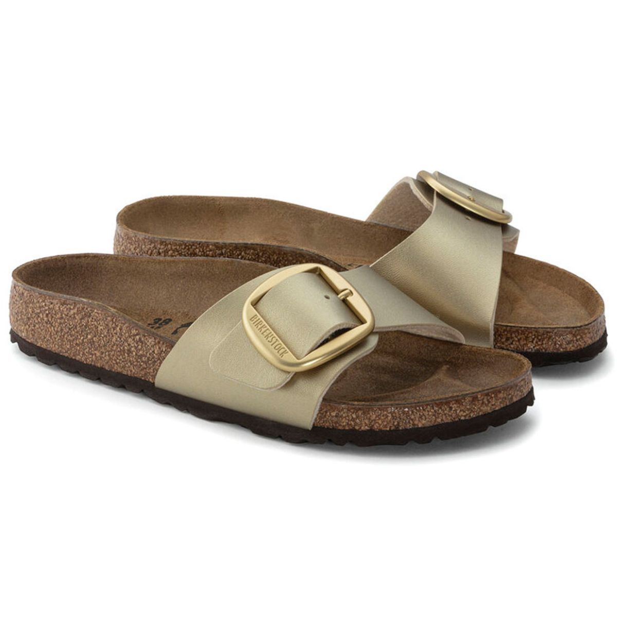 BIRKENSTOCK CIABATTA MADRID BIG BUCKLE 1025799 GOLD NARROW FIT