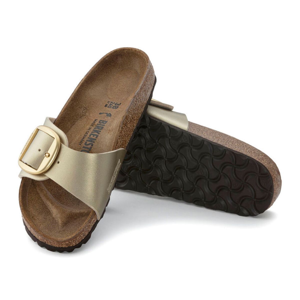 BIRKENSTOCK CIABATTA MADRID BIG BUCKLE 1025799 GOLD NARROW FIT