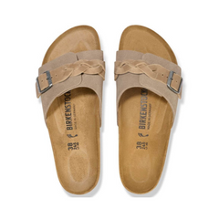 BIRKENSTOCK CIABATTA OITA BRAIDED 1026730 TAUPE NARROW FIT