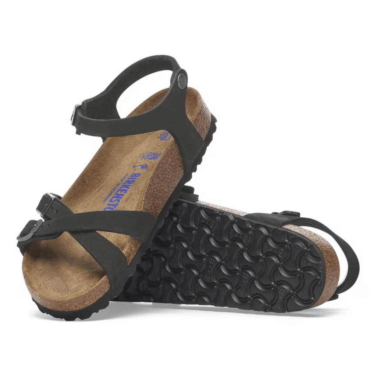 BIRKENSTOCK SANDALO KUMBA SOFT 1029526 NERO NARROW FIT