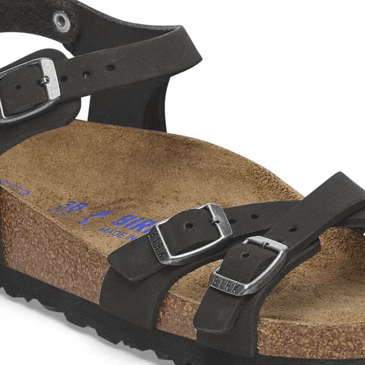 BIRKENSTOCK SANDALO KUMBA SOFT 1029526 NERO NARROW FIT