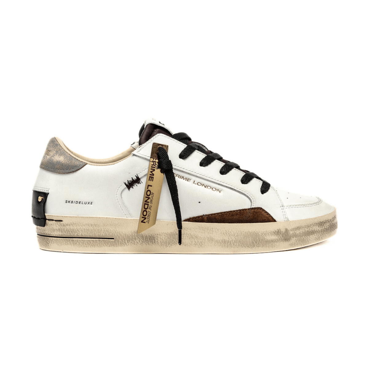 CRIME LONDON SNEAKERS SK8 11104 10 BIANCO
