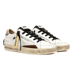 CRIME LONDON SNEAKERS SK8 11104 10 BIANCO