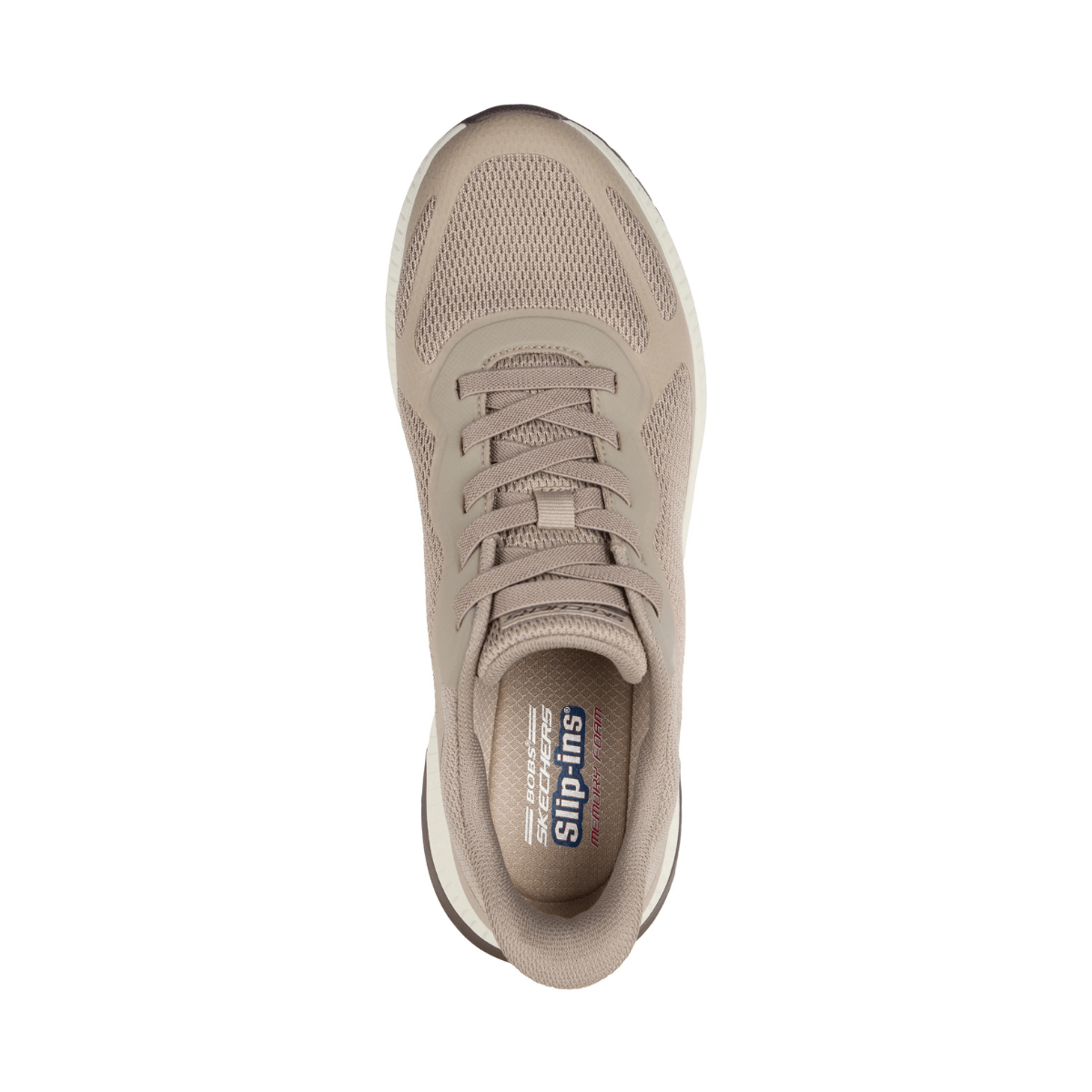 SKECHERS SLIPON 118423 TESSUTO BEIGE