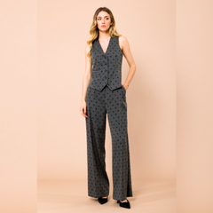 MARYLEY GILET 134 POIS GRIGIO