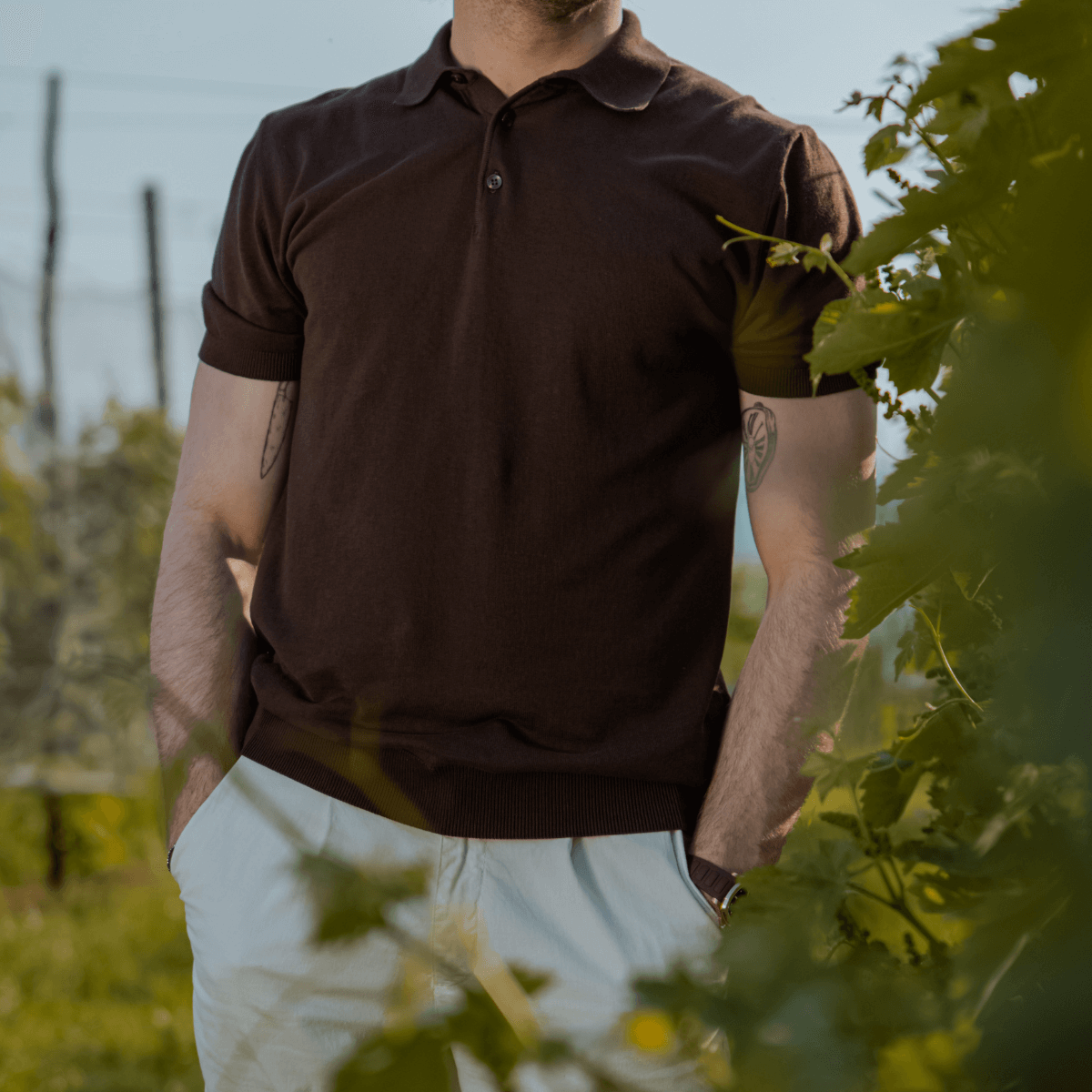 BERNA POLO 1380681 MARRONE