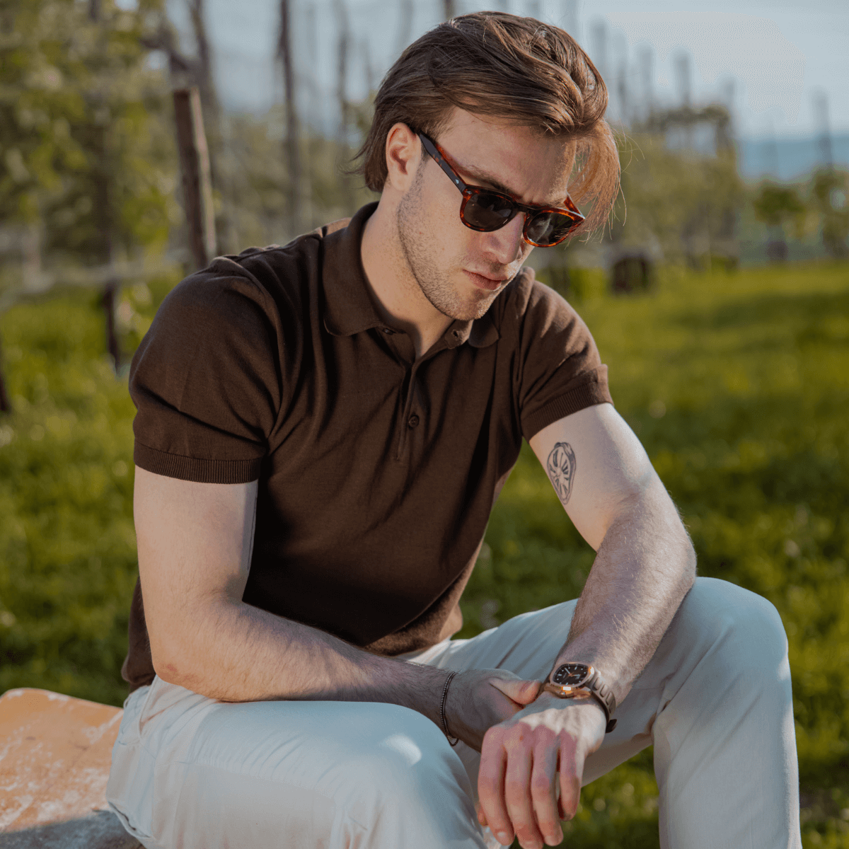 BERNA POLO 1380681 MARRONE