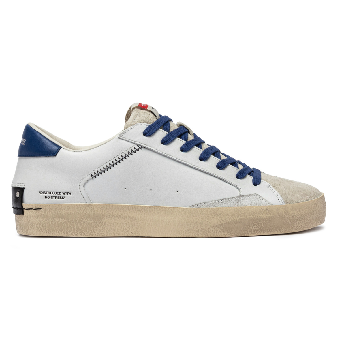 CRIME LONDON SNEAKERS 14000 DISTRESSED BIANCO
