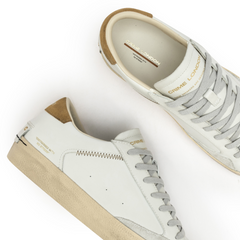 CRIME LONDON SNEAKERS 14006 DISTRESSED BIANCO