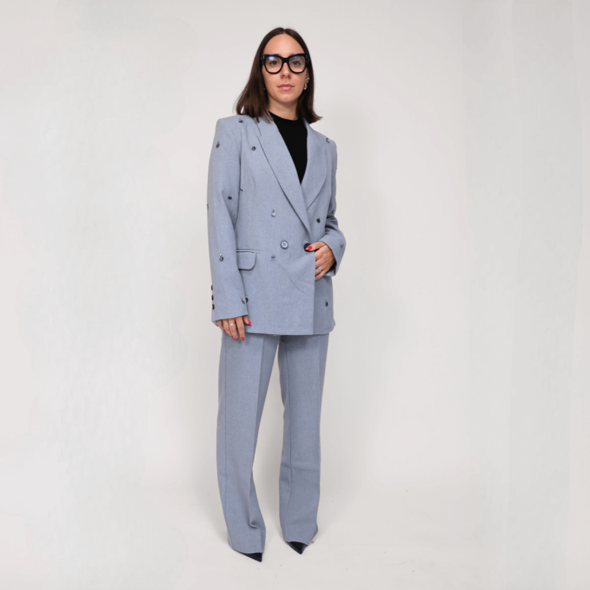 GOA GOA BLAZER PAILLETTES 14200126 AZZURRO
