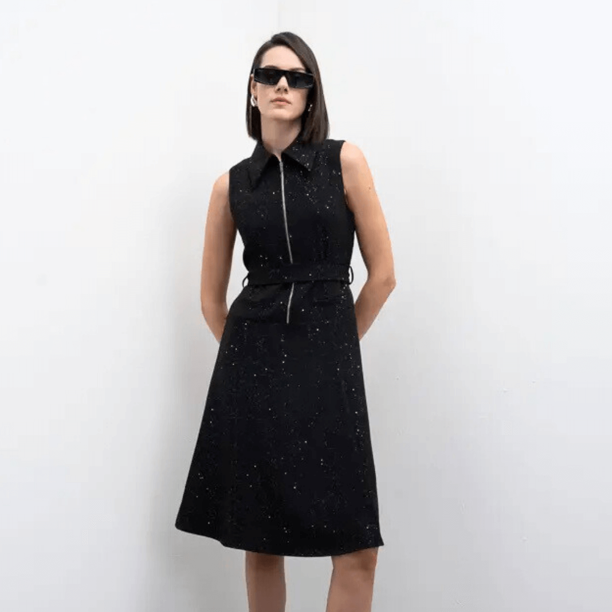 GOA GOA VESTITO GLITTER 14201061 NERO