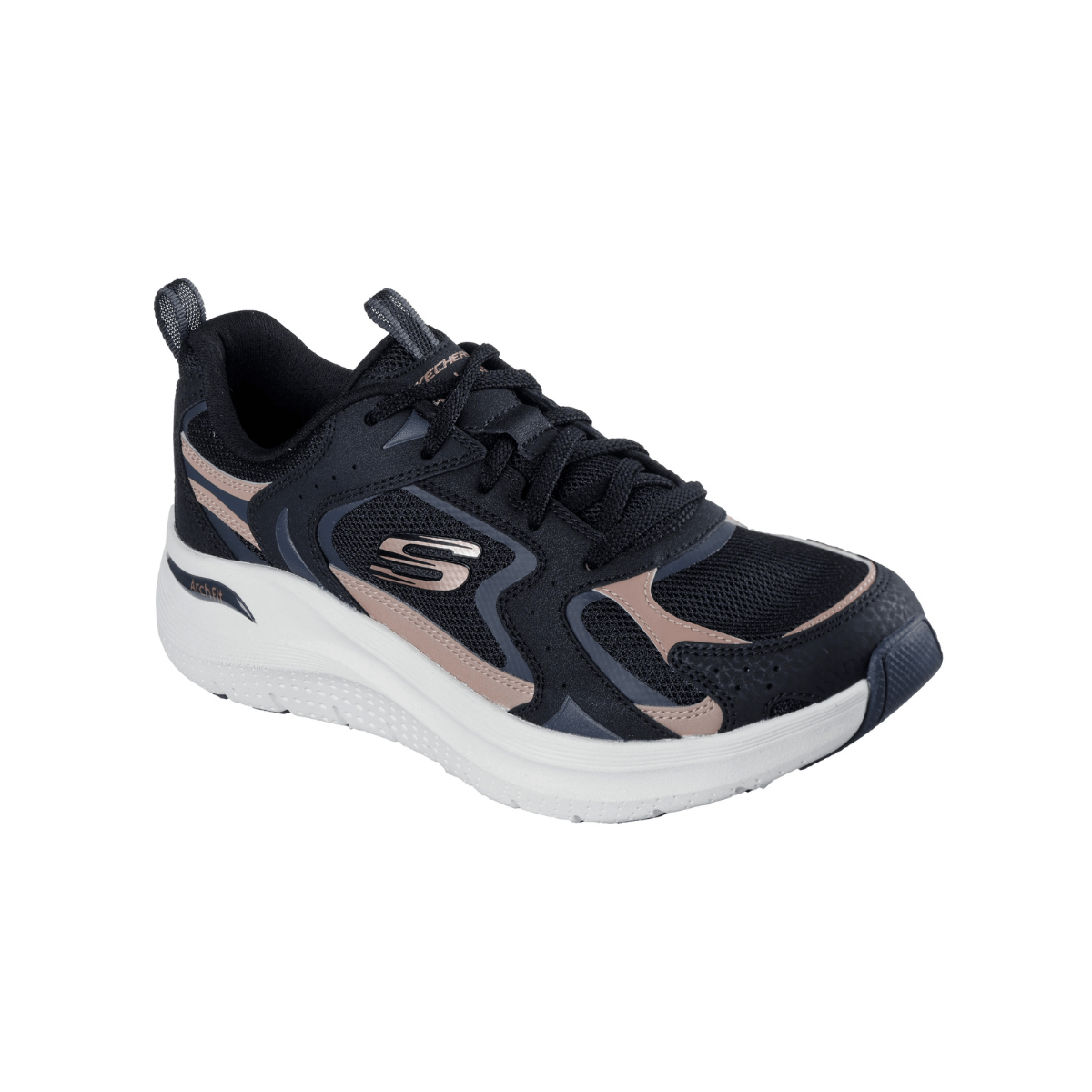 SKECHERS SNEAKERS ARCHFIT 150332 BKRG ROSA NERO