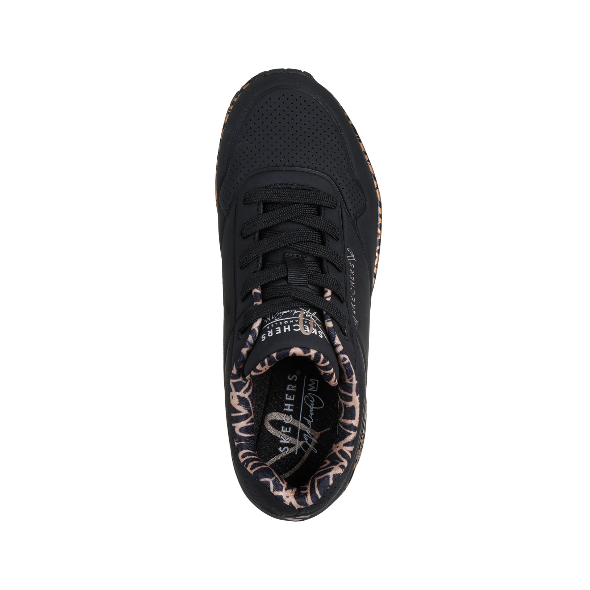 SKECHERS SNEAKERS 155506 BKRG CUORI NERO