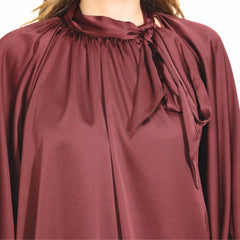 VICOLO BLUSA 1562 FIOCCO BORDEAUX