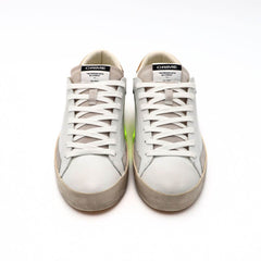 CRIME LONDON SNEAKERS DISTRESSED 17001-10 BIANCO