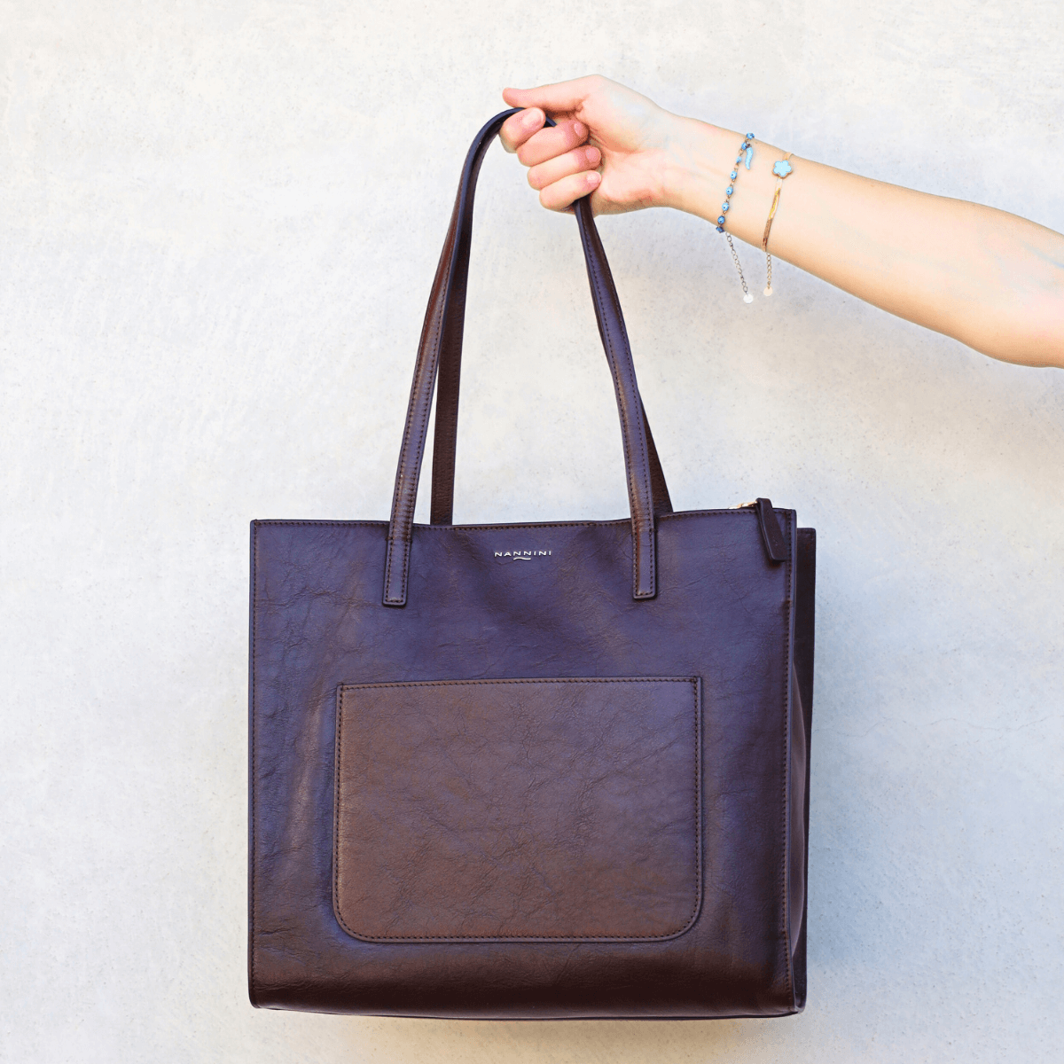 NANNINI BORSA HELGA D 18650 MARRONE