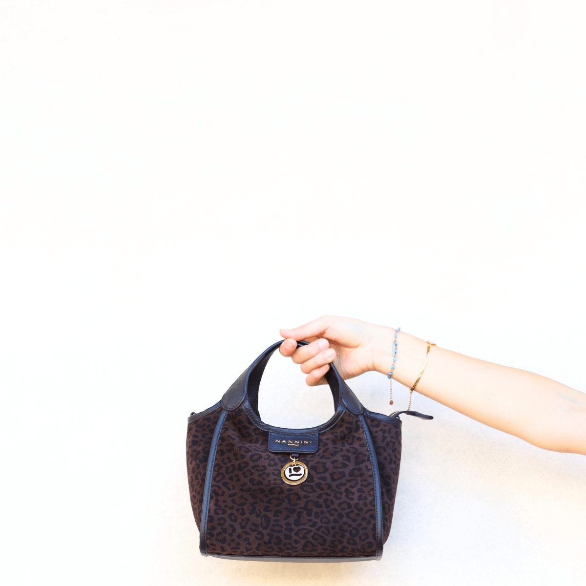 NANNINI BORSA SIRIA 19036 MACULATO MARRONE