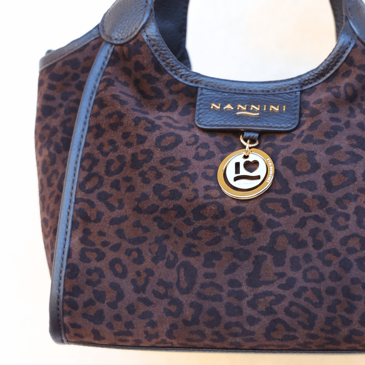 NANNINI BORSA SIRIA 19036 MACULATO MARRONE