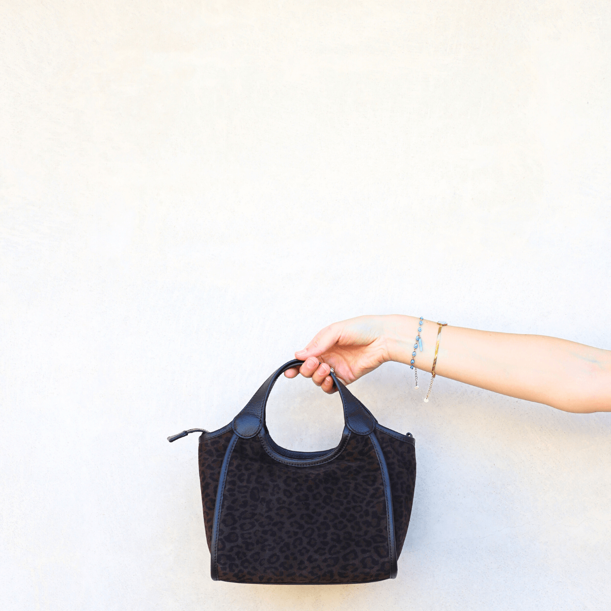 NANNINI BORSA SIRIA 19036 MACULATO MARRONE