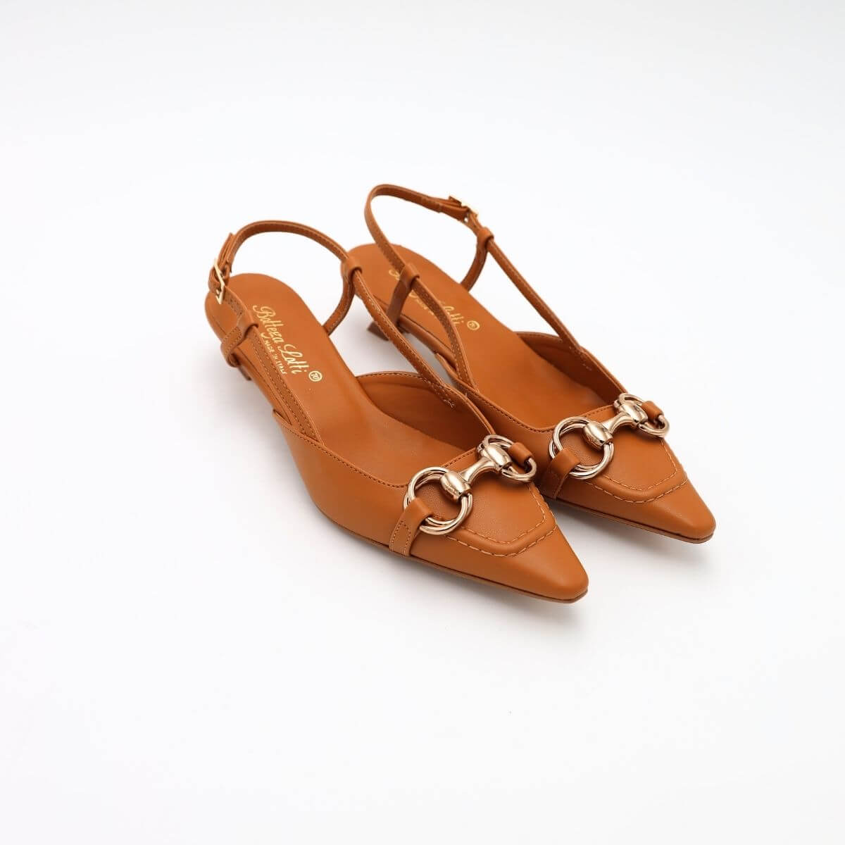 BOTTEGA LOTTI SLINGBACK 1971002 MORSETTO CUOIO