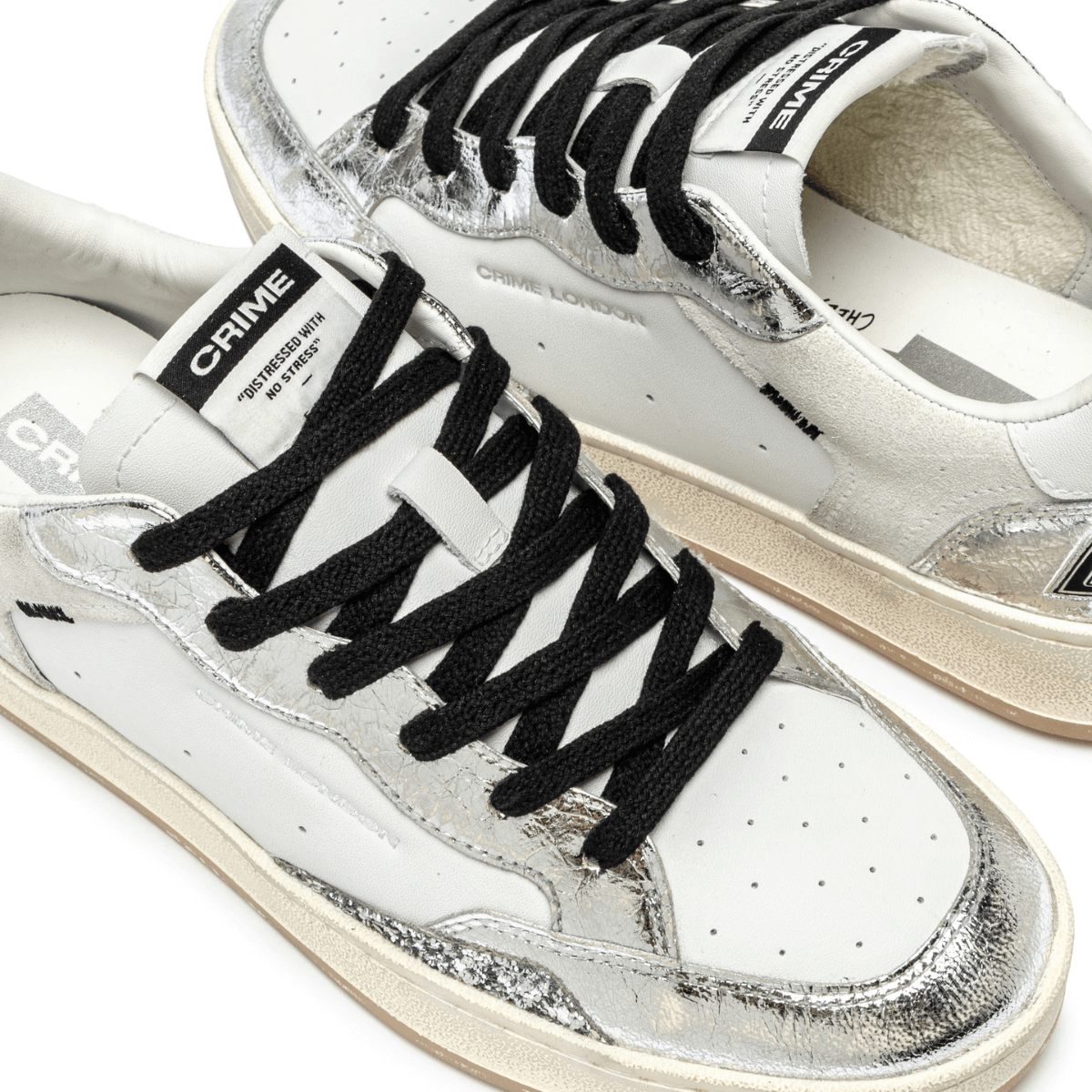CRIME LONDON SNEAKERS 20205 CHELSEA BIANCO