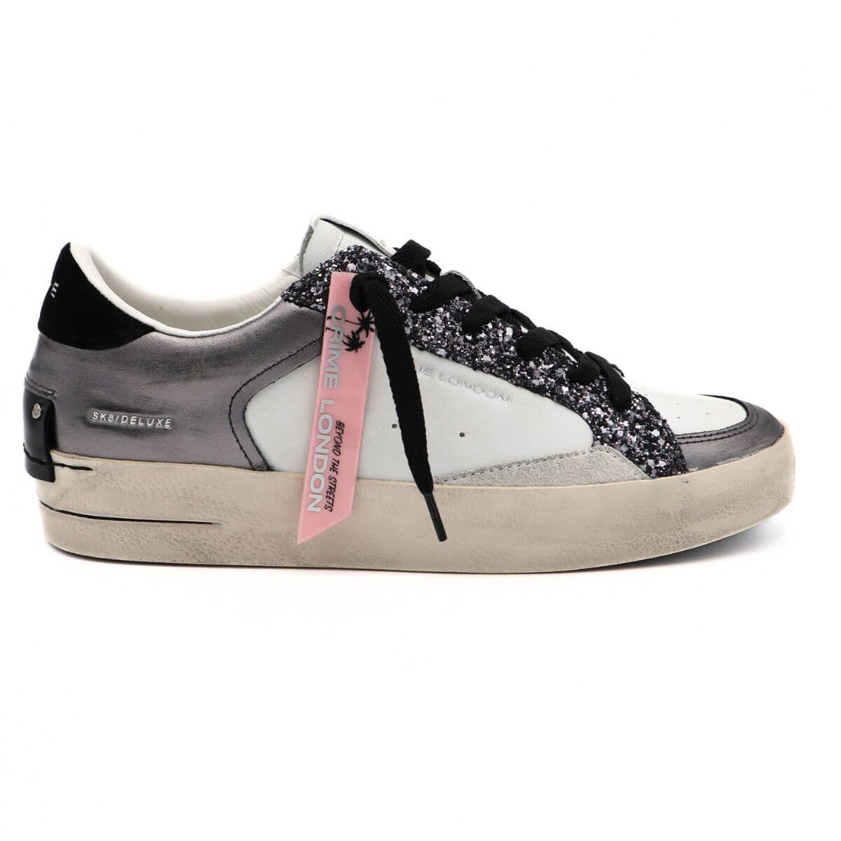 CRIME LONDON SNEAKERS 21107 SKATE GLITTER