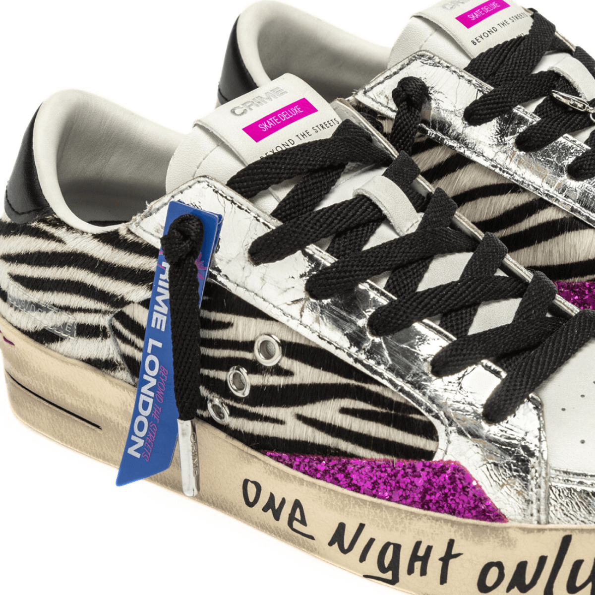 CRIME LONDON SNEAKERS SK8 25107 68 ANIMALIER