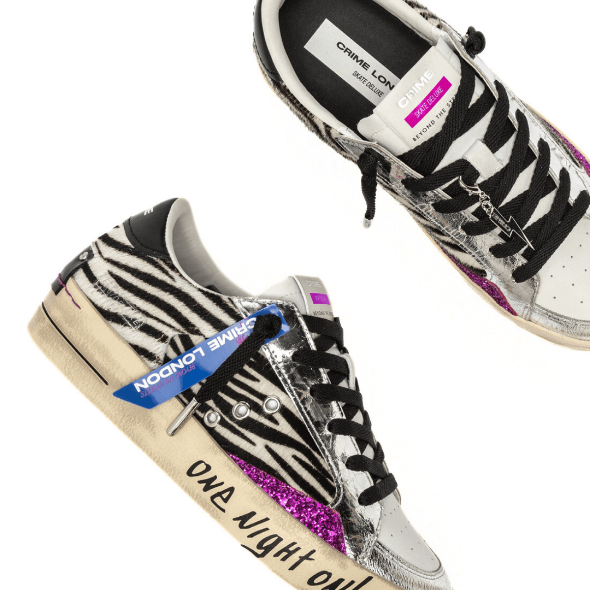 CRIME LONDON SNEAKERS SK8 25107 68 ANIMALIER