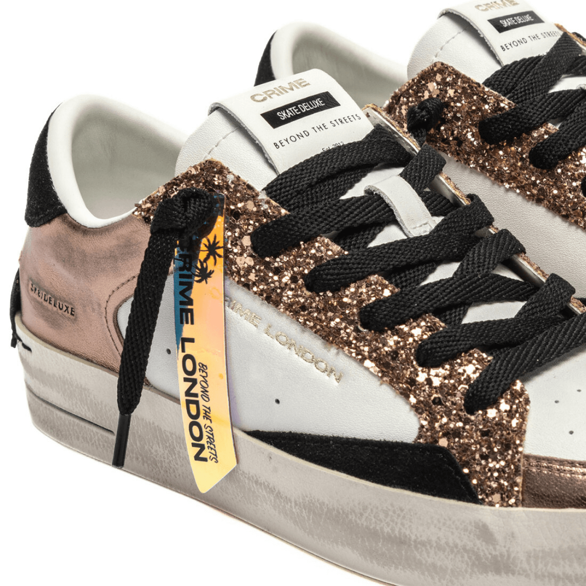CRIME LONDON SNEAKERS SK8 25110 60 BIANCO/BRONZO
