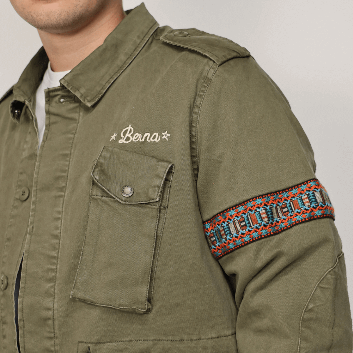 Field jacket uomo verde militare Berna