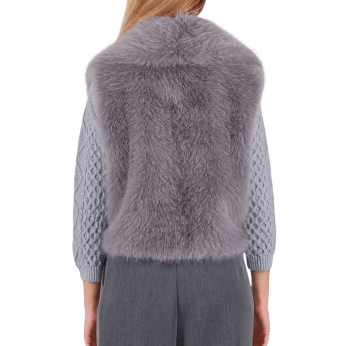 BERNA GILET 2540311 PELLICCIA GRIGIO