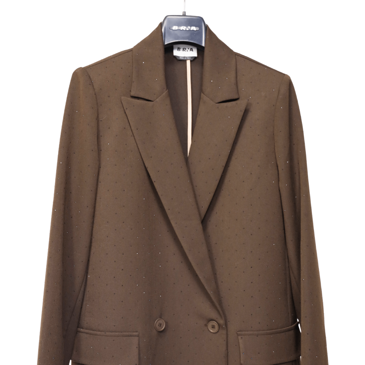 BERNA BLAZER 25403966 BRILLANTINI MARRONE