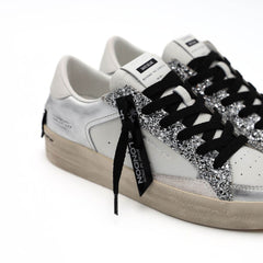 CRIME LONDON SNEAKERS SK8 DELUXE 26102-68 BIANCO ARGENTO