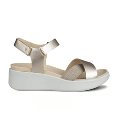 ECCO SANDALO 273323 1688 INCROCIO PLATINO