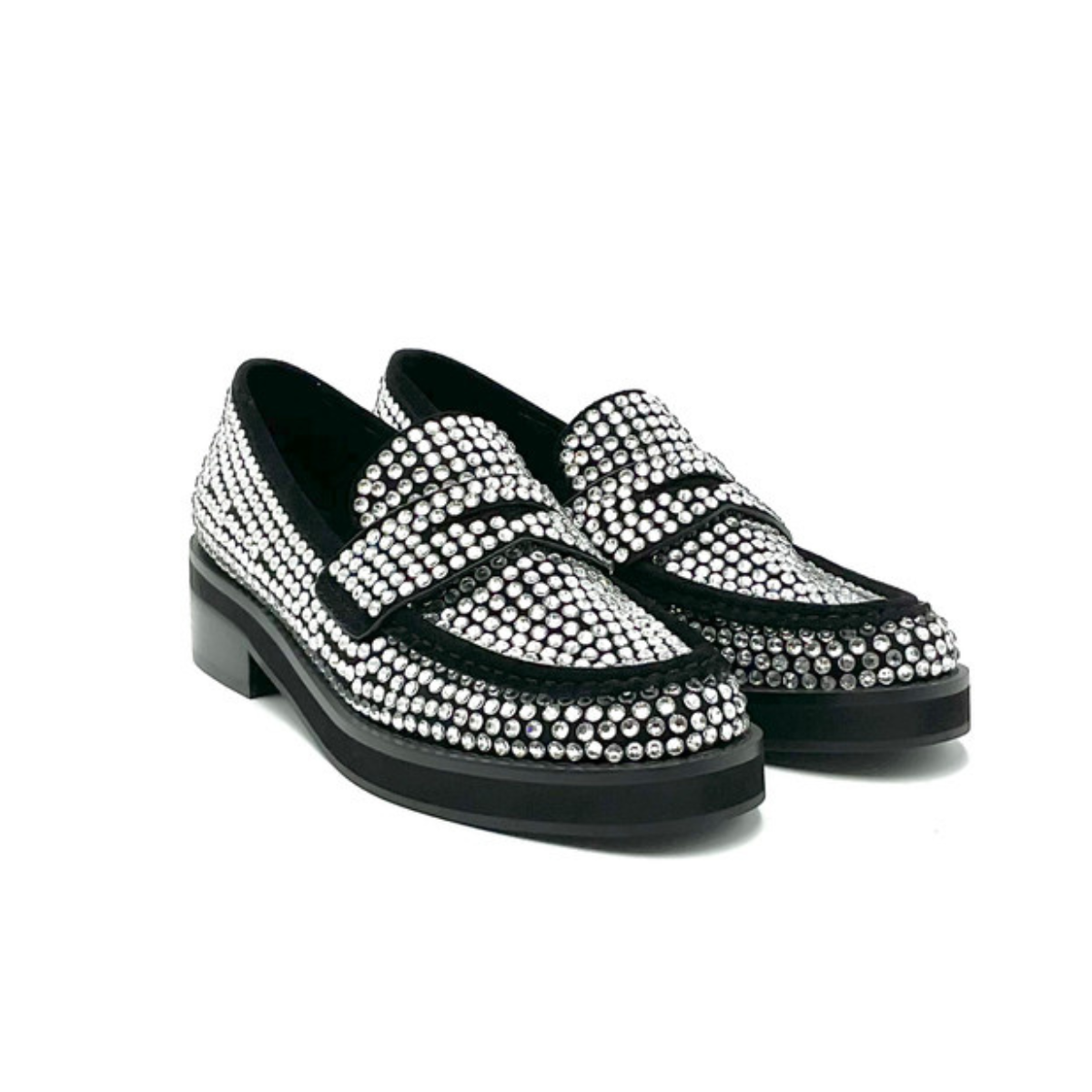 BIBI LOU 715 MOCASSINO DONNA STRASS NERO