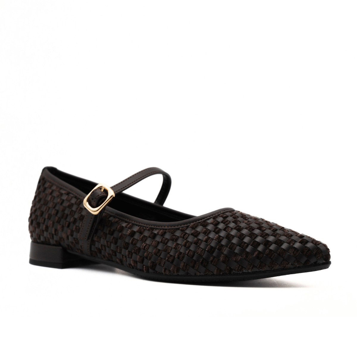 BOTTEGA LOTTI BALLERINA 4033Y015 INTRECCIO MARRONE