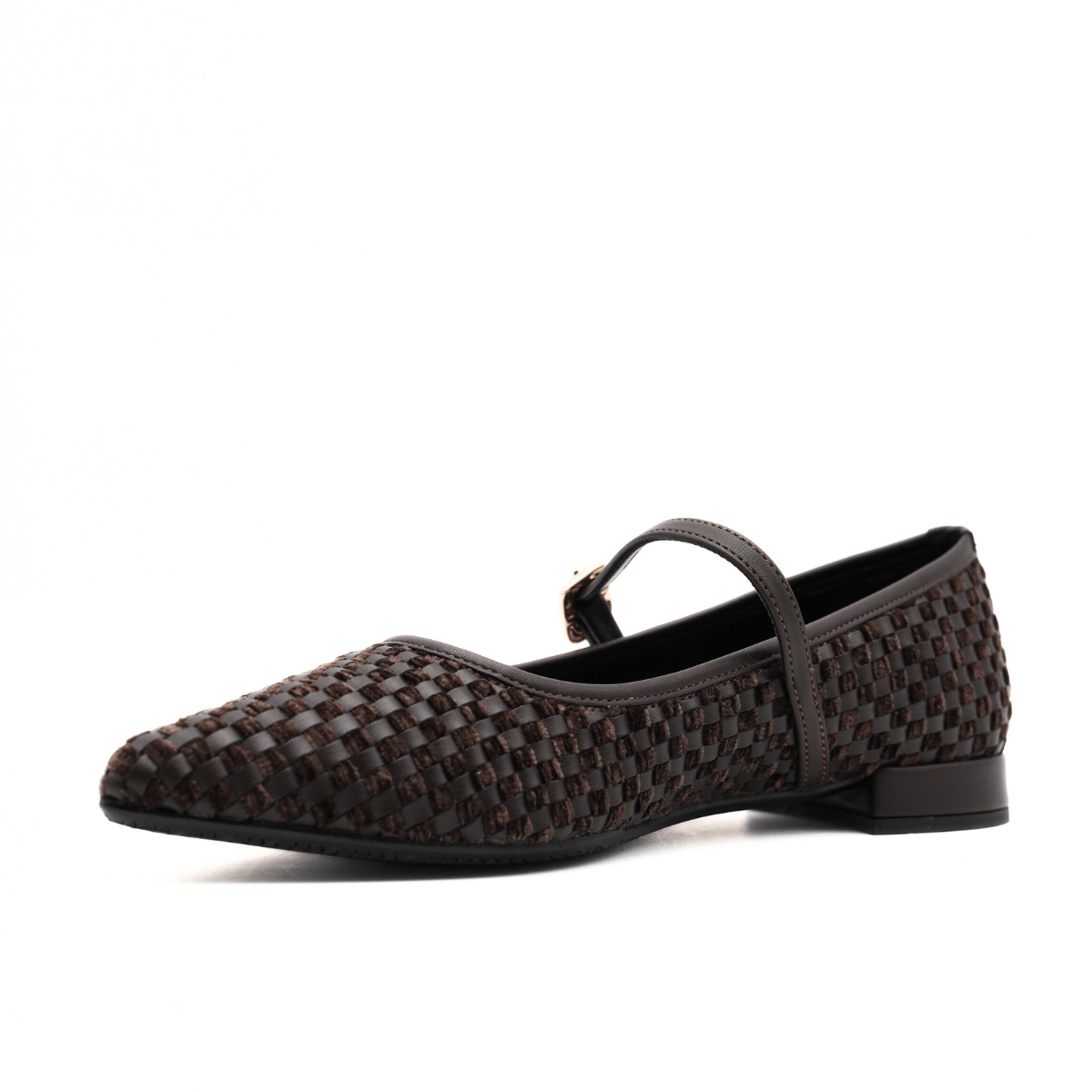 BOTTEGA LOTTI BALLERINA 4033Y015 INTRECCIO MARRONE
