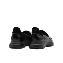 FRAU MOCASSINO 43Q0 FRANGE NERO