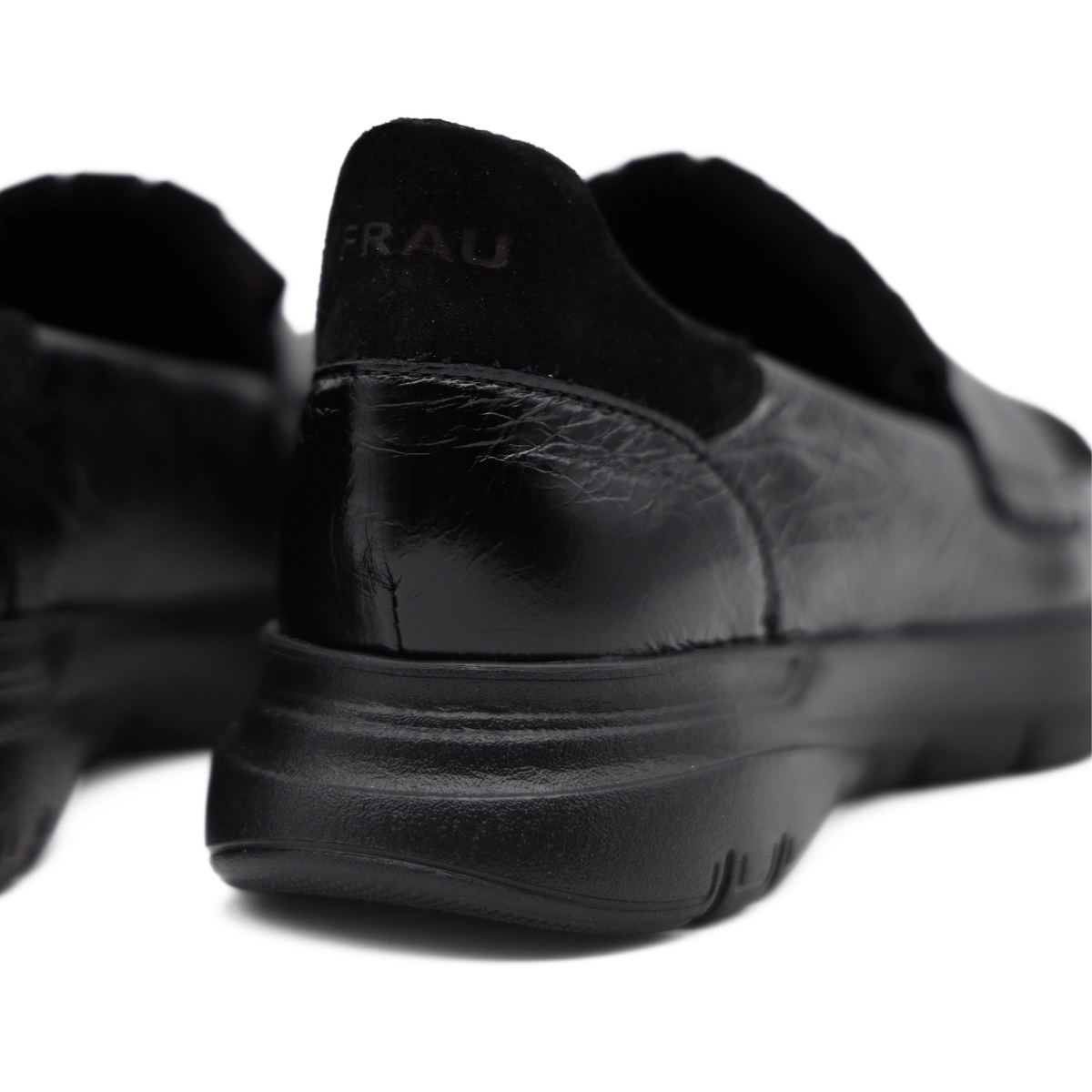 FRAU MOCASSINO 43Q0 FRANGE NERO